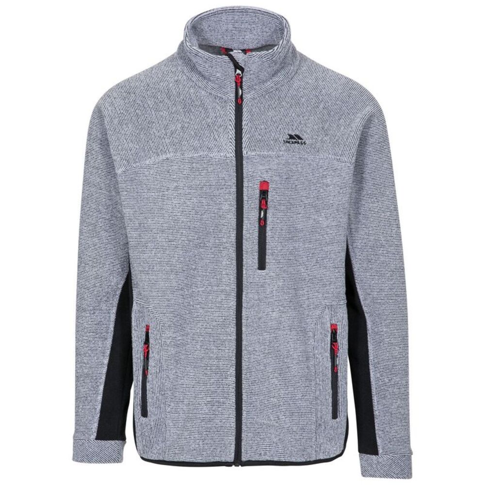 Trespass Mens Jynx Full Zip Fleece Jacket / Platinum